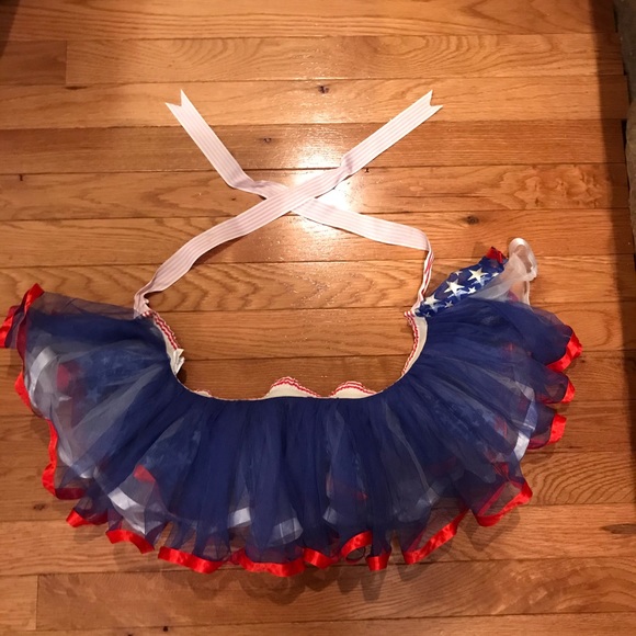 Girls Size 12M + Red, White, & Blue Tutu - Picture 4 of 6